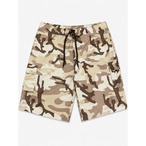 Beach Rays Mens Desert Camo Cargo Board Shorts Tan Brown Size 40 Swim Trunks